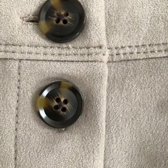 Rarely Worn Ann Taylor Suede A-Line Midi Skirt - Picture 3 of 7